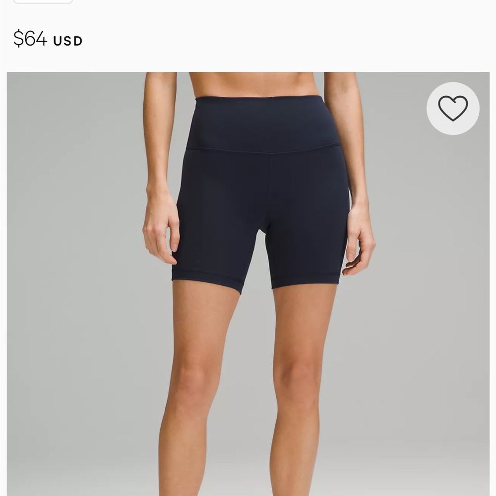 Wunder Train High-Rise Short 6”. Size 6